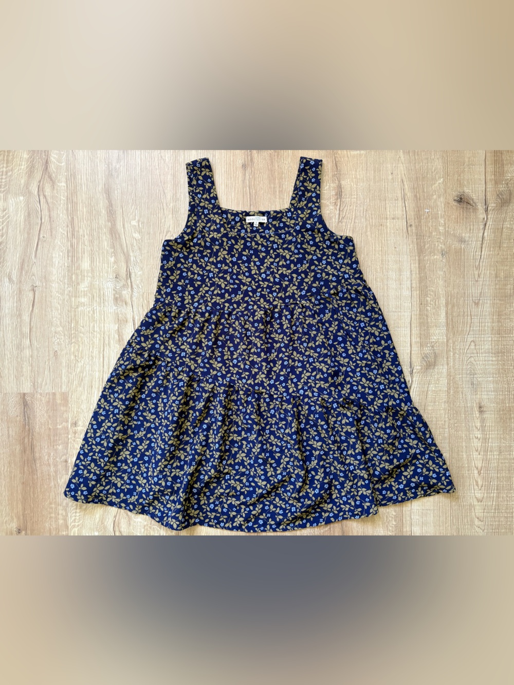 Moon River Navy Floral Mini Summer Sundress